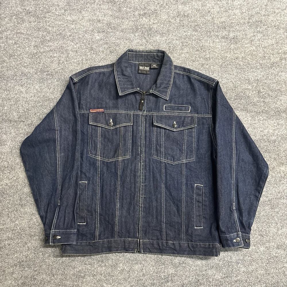 Delf Jean Innovation Y2K 2000’s Denim Trucker Jacket Men’s XL